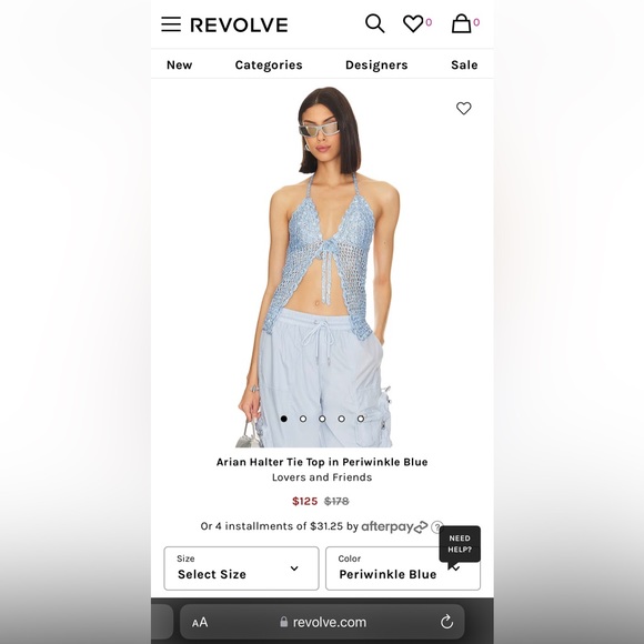 Lovers + Friends Tops - Lovers and Friends Halter Top NWT